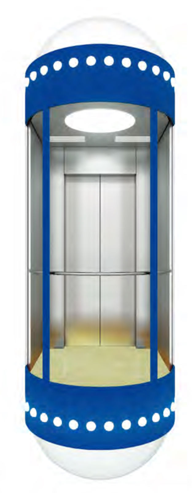 Подъем 3 пассажира лифта панорамного лифта поставки фабрики осмотр достопримечательностей