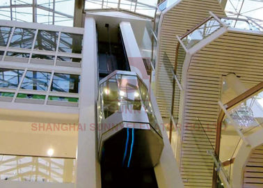 лифт высокоскоростного лифта 800kg полностью стеклянный осмотр достопримечательностей панорамный