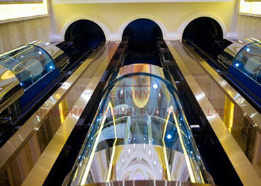 Нержавеющая сталь волосяного покрова лифта панорамы полуокружности высокоскоростная для подъема пассажира