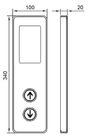 Панель стандартного лифта кнопки работая с полисменом подъема &amp; сокращает части
