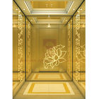 Покрашенный моделирование украшения нержавеющего дизайна кабины лифта золота акрилового светлого