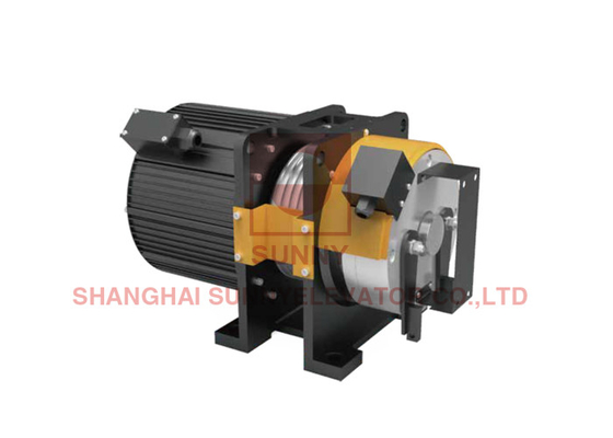 220V/380V напряжение бесприводный тягательный аппарат для лифта с защитой IP41 и 2 1 веревки